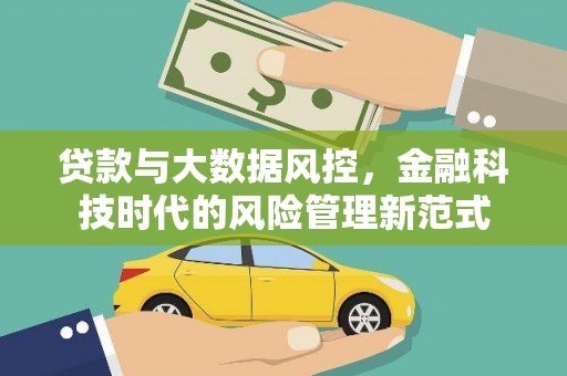 泗水贷款与大数据风控，金融科技时代的风险管理新范式