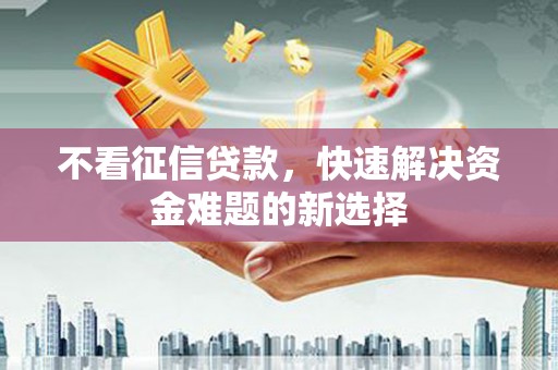 泗水不看征信贷款，快速解决资金难题的新选择