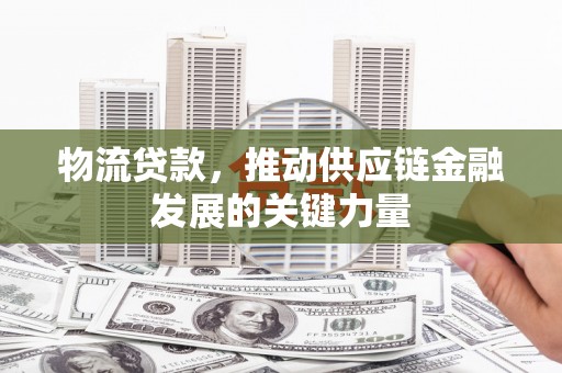 泗水物流贷款，推动供应链金融发展的关键力量