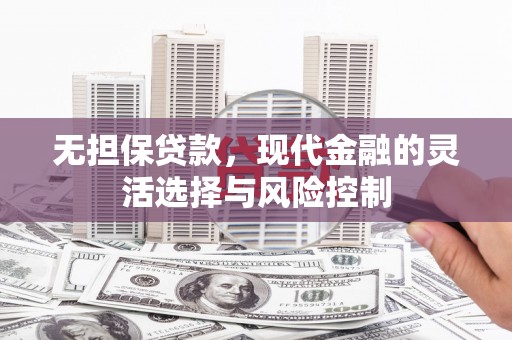 泗水无担保贷款，现代金融的灵活选择与风险控制