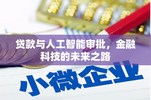 泗水贷款与人工智能审批，金融科技的未来之路