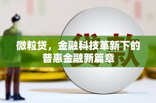 泗水微粒贷，金融科技革新下的普惠金融新篇章