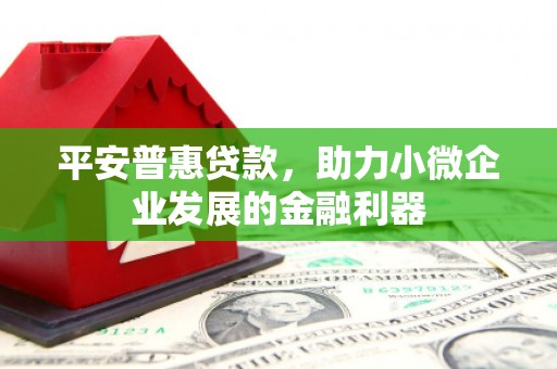 泗水平安普惠贷款，助力小微企业发展的金融利器