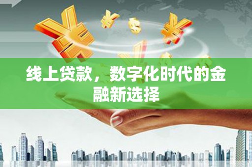 泗水线上贷款，数字化时代的金融新选择