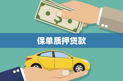 泗水保单质押贷款
