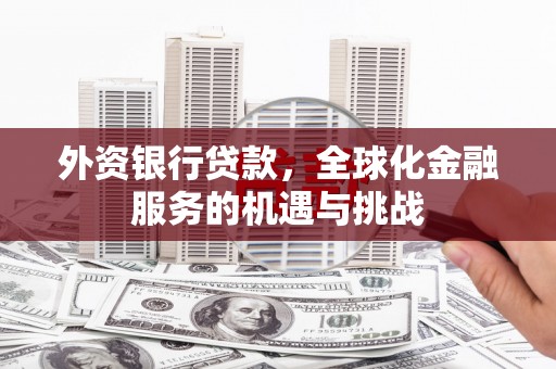 泗水外资银行贷款，全球化金融服务的机遇与挑战